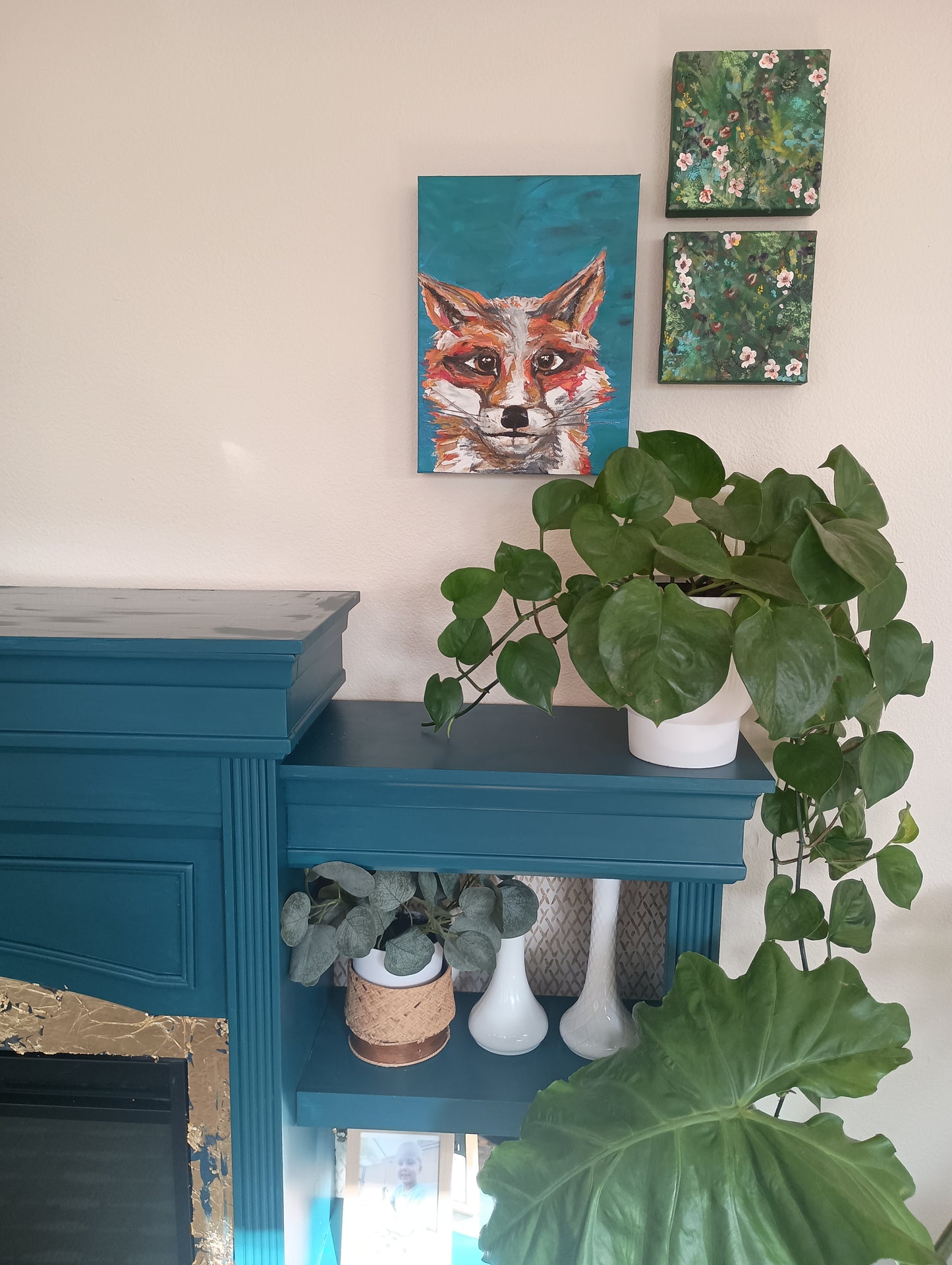 Fox painting, Kirstyn Bliss Art original