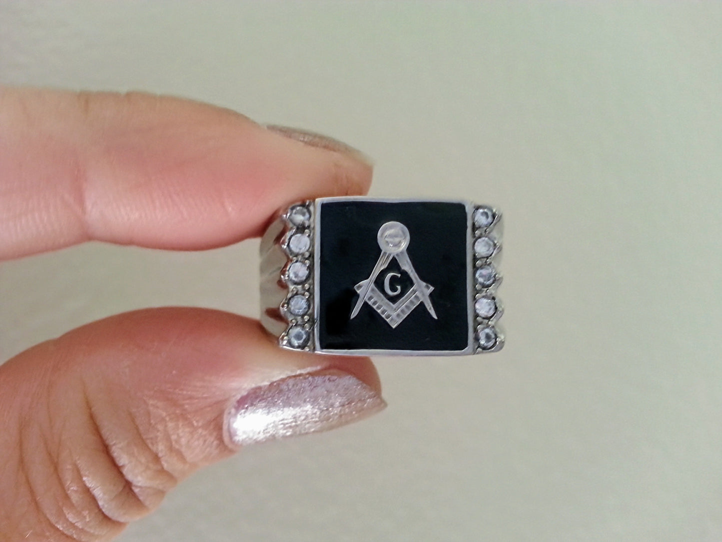 Freemason ring, mens size 8