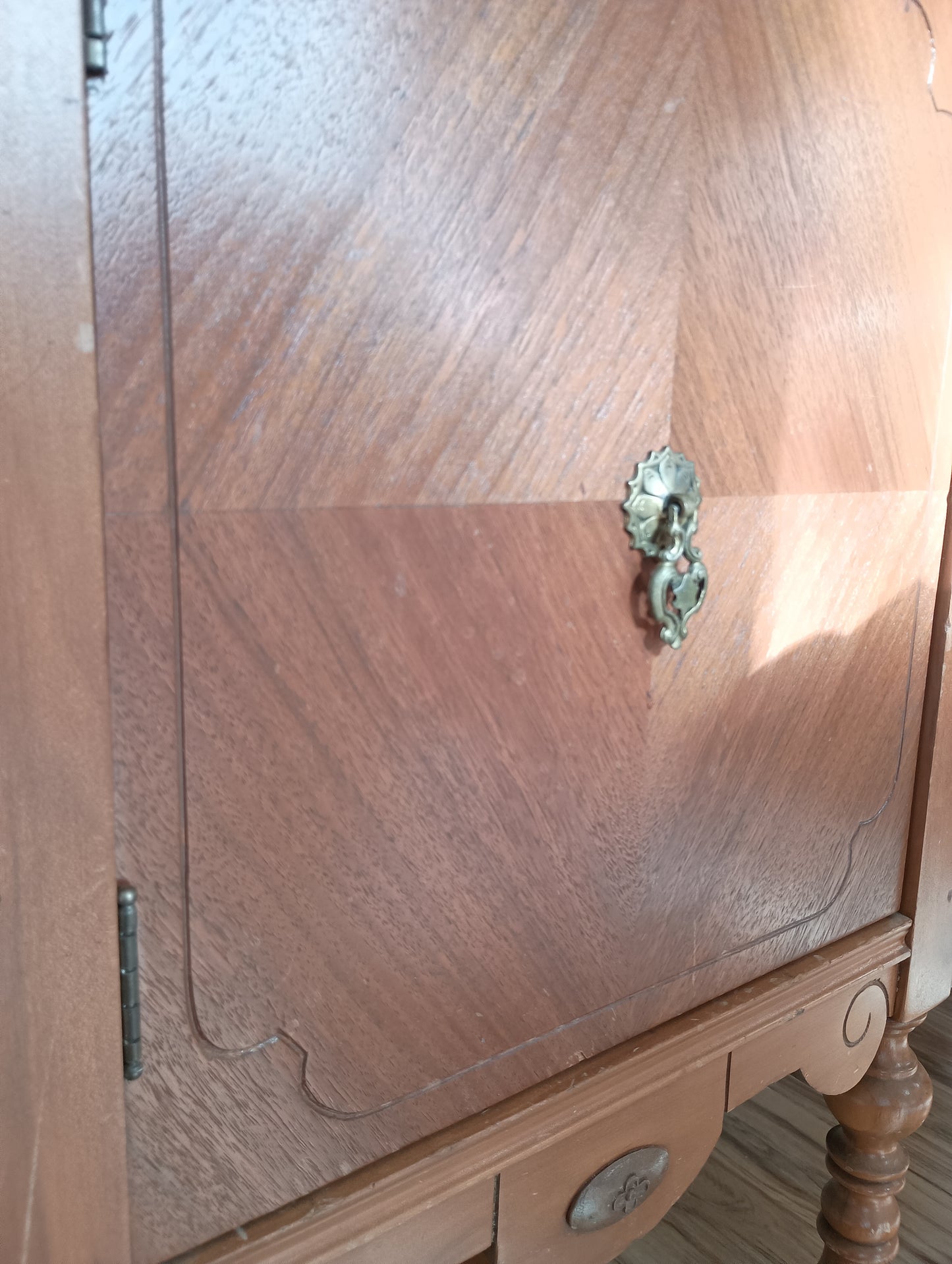 Mid century modern large wood buffet table