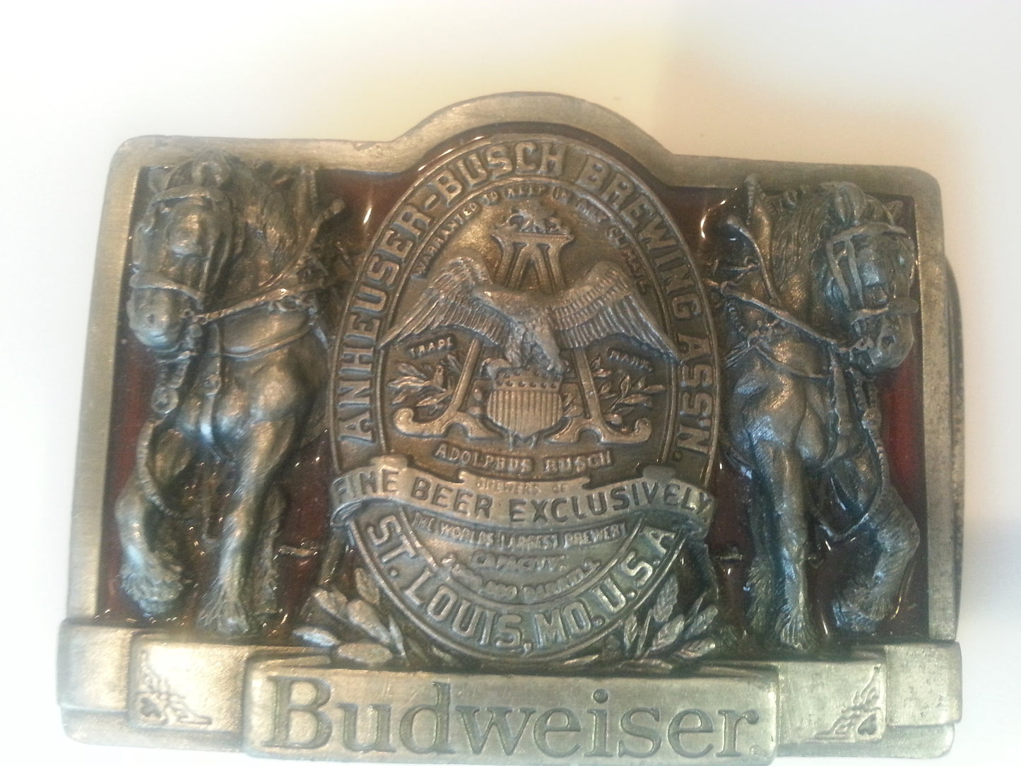 Vintage Budweiser Large Belt Buckle