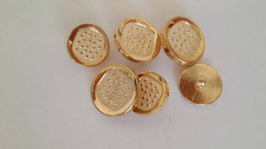 Large gold buttons vintage stock