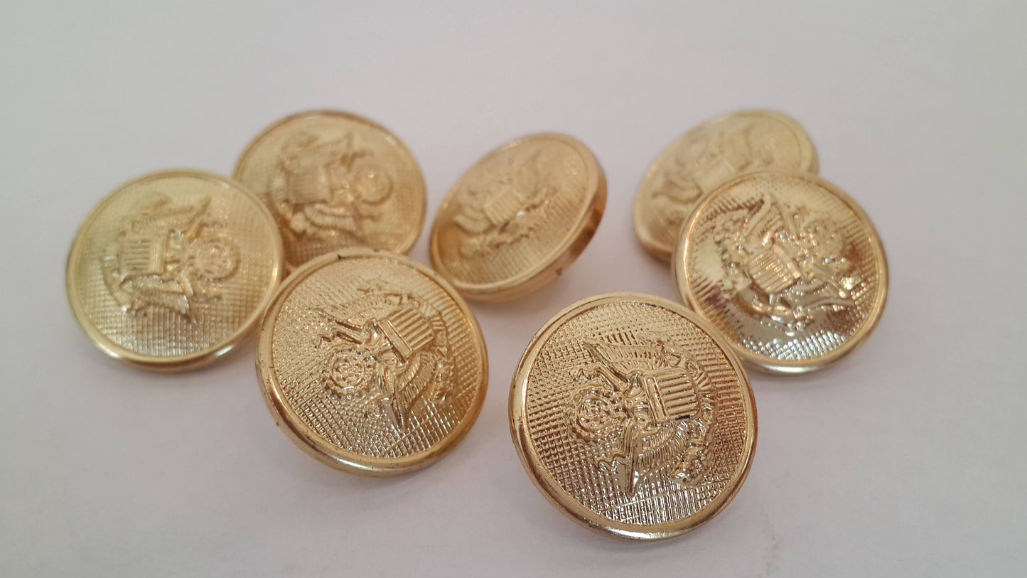 Vintage gold buttons