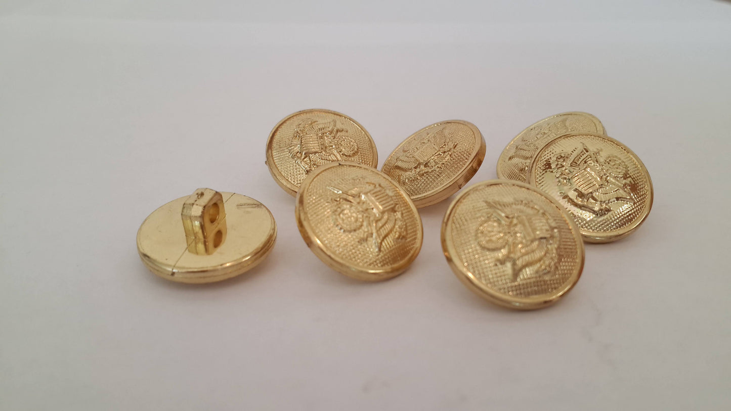 Vintage gold buttons