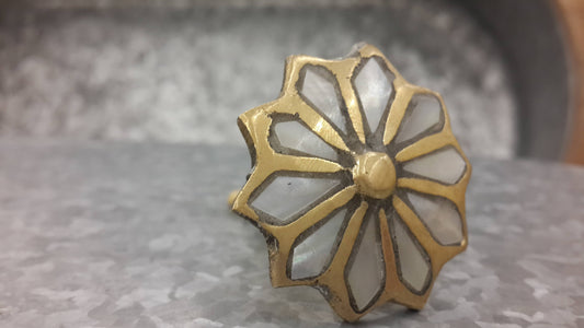 Vintage stock brass drawer pulls