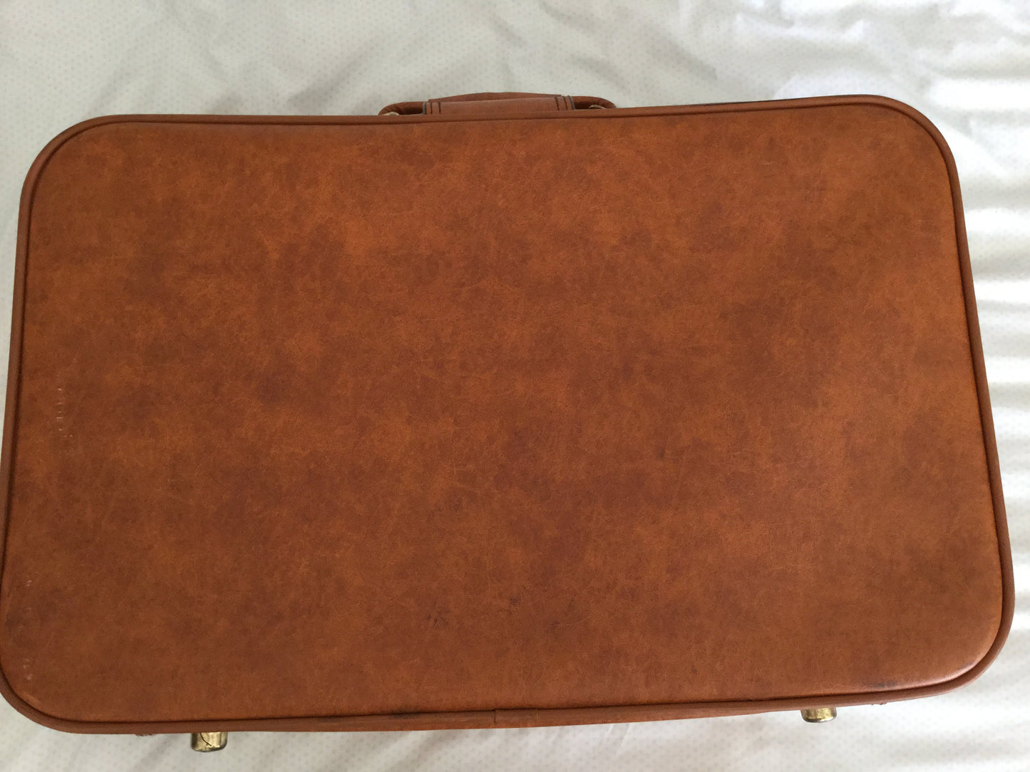 Vintage leather suitcase