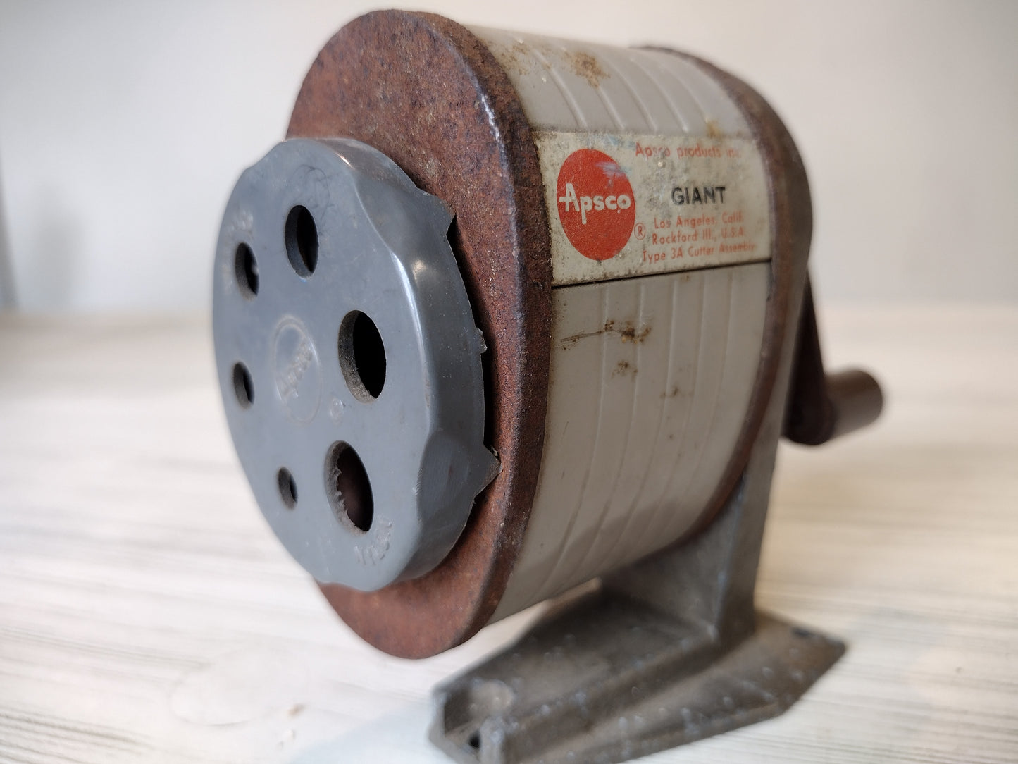 Wall pencil sharpener, vintage Apsco Giant wall mounted pencil sharpener