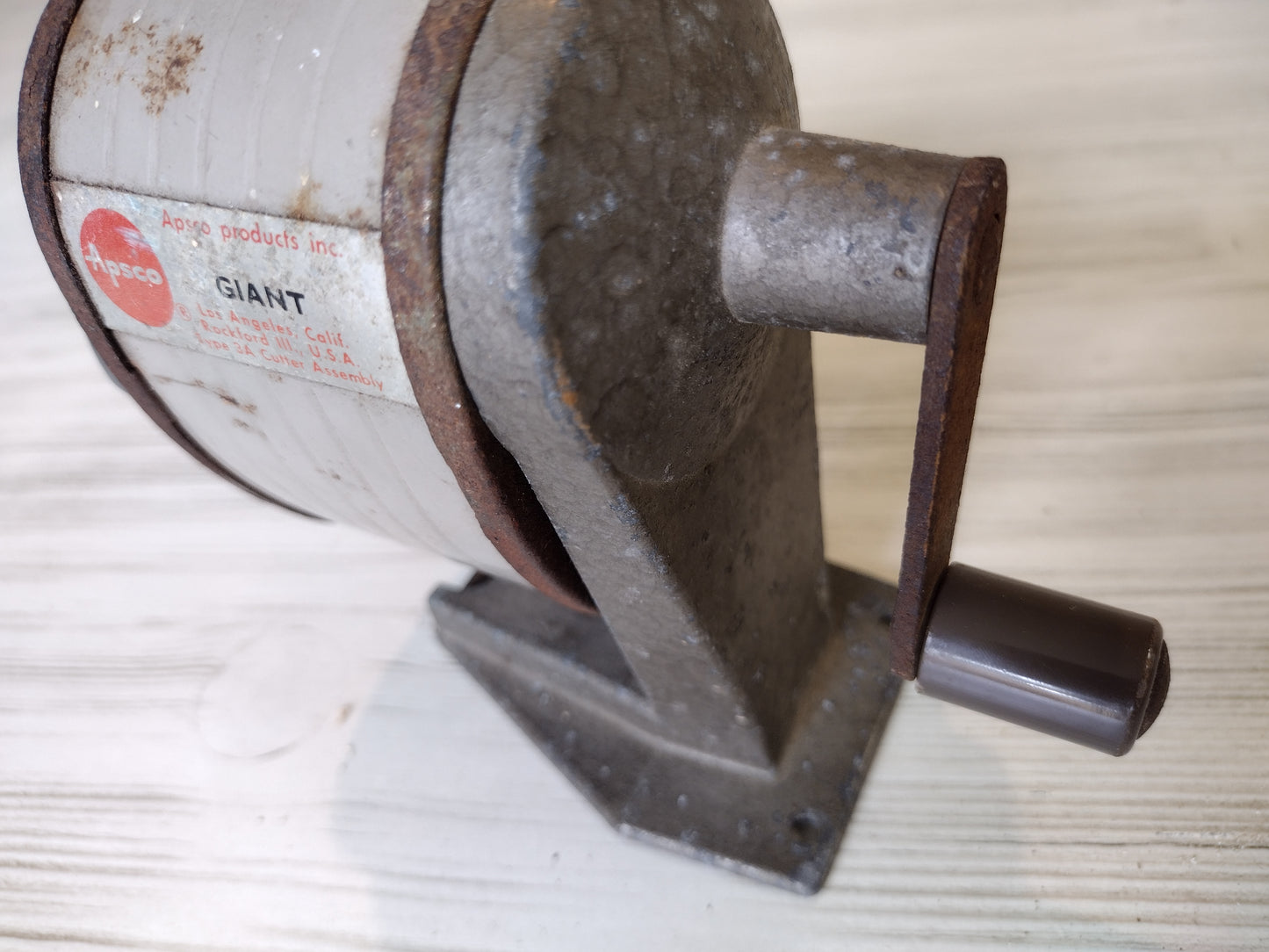 Wall pencil sharpener, vintage Apsco Giant wall mounted pencil sharpener