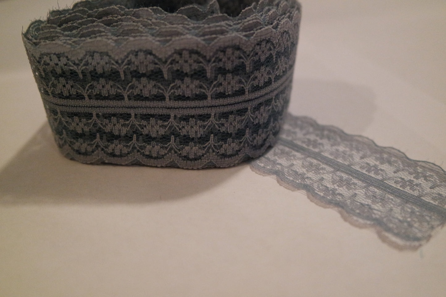 Gray lace, vintage stock