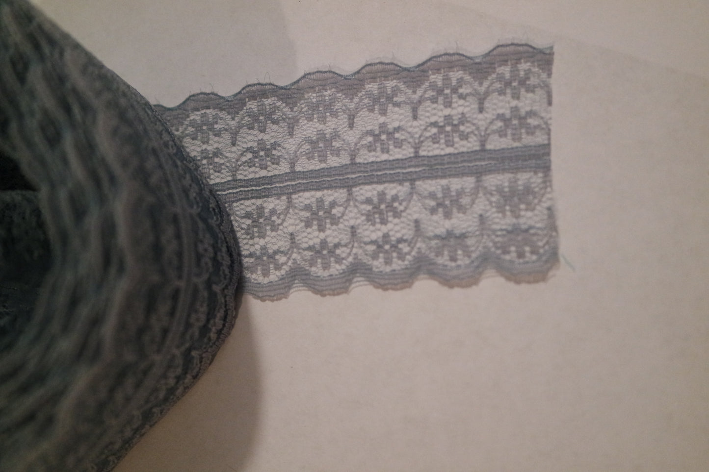 Gray lace, vintage stock