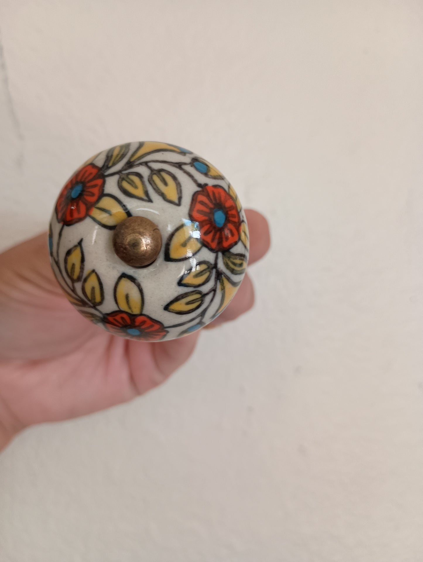 Flower drawer knob