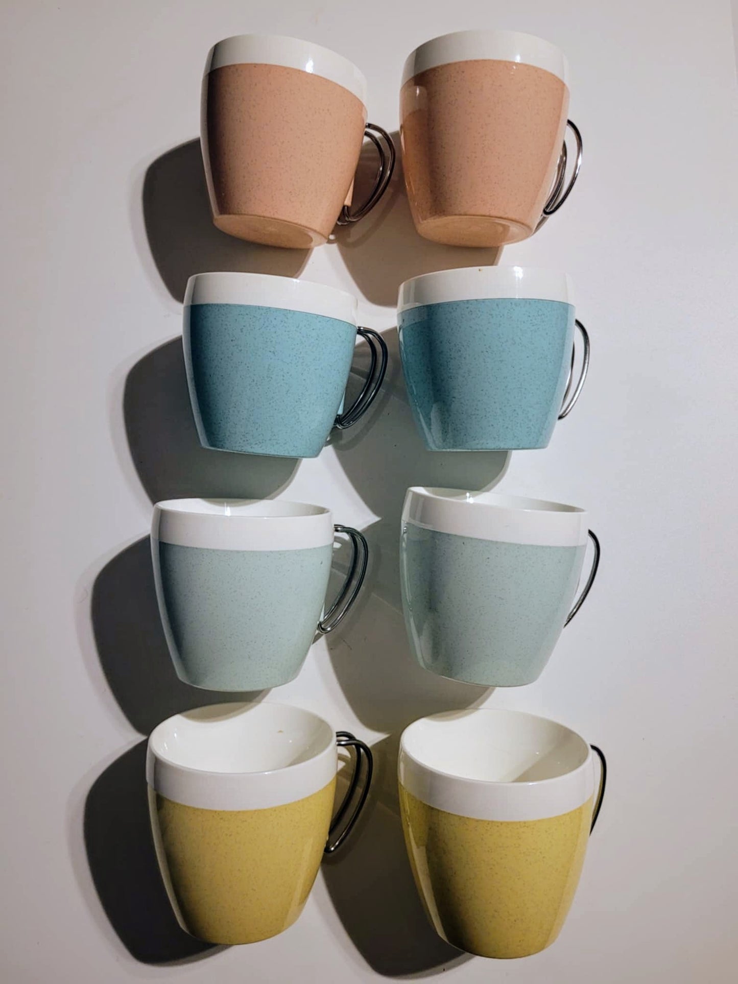 Temp O Cups, mid century modern coffee cup set