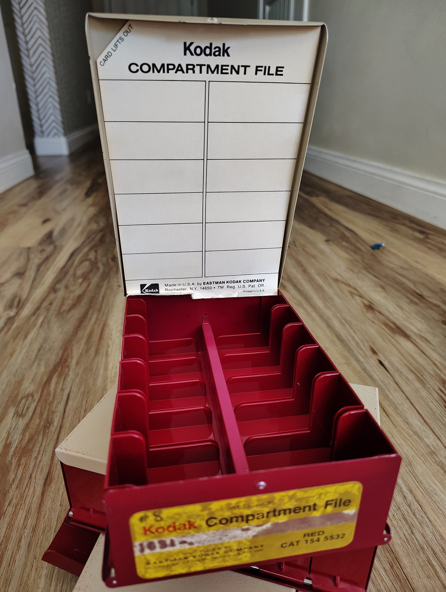 Kodak film metal box, vintage stock