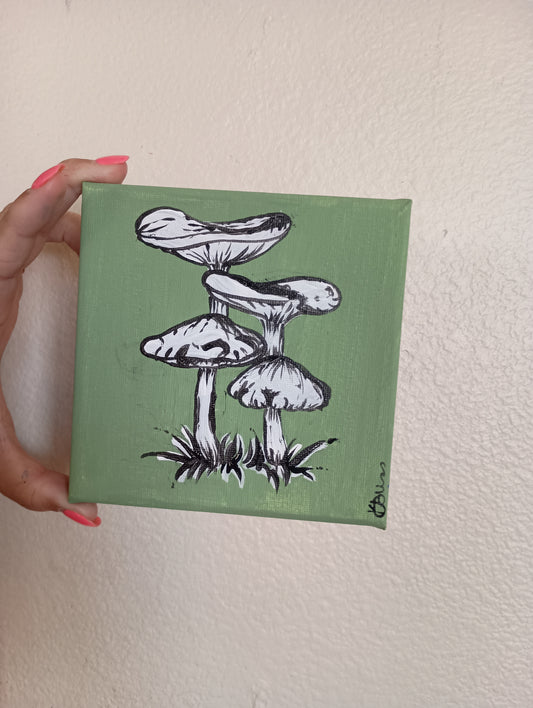 Mushrooms, by Kirstyn Bliss Art