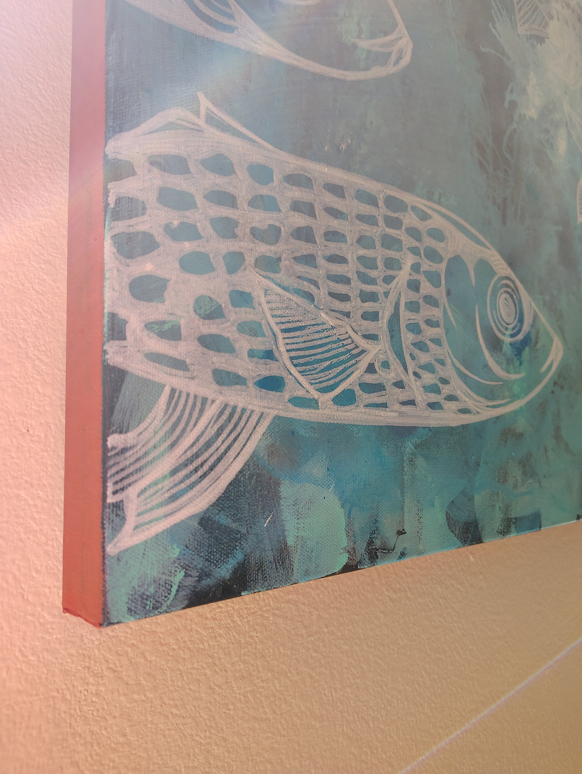 Head or Tails, by Kirstyn Bliss Large 40x40in canvas painting