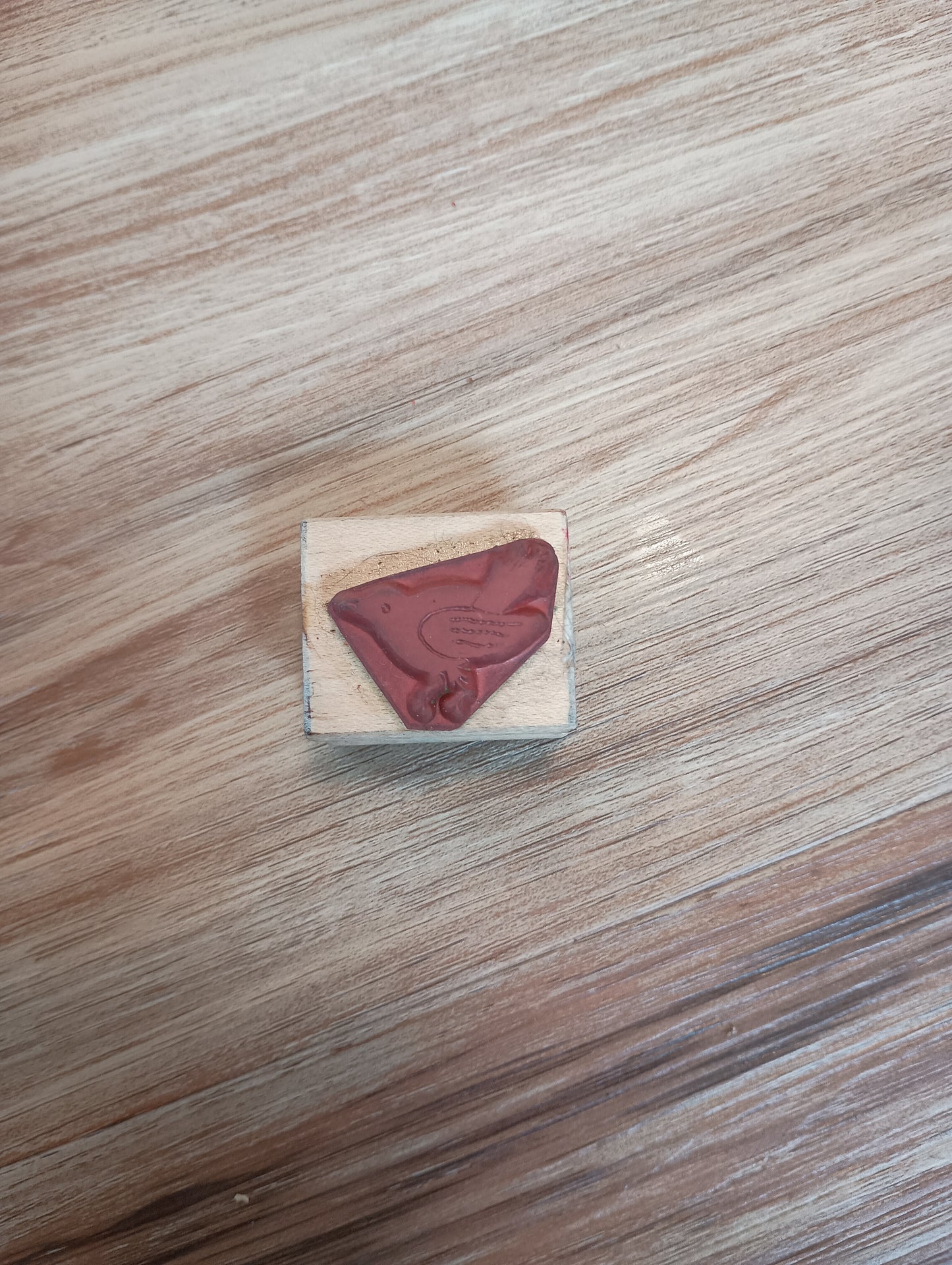Vintage crow rubber stamp