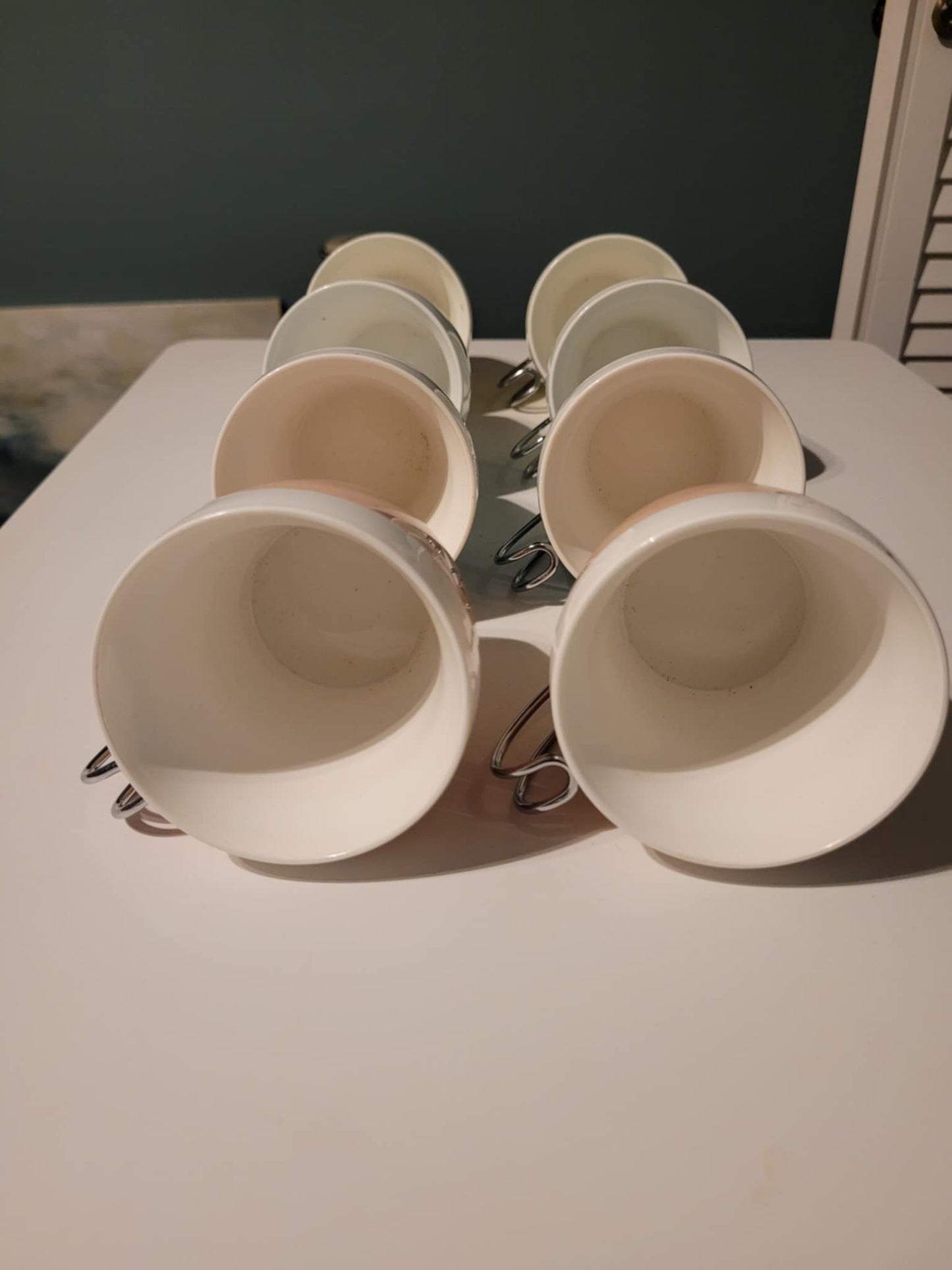 Temp O Cups, mid century modern coffee cup set