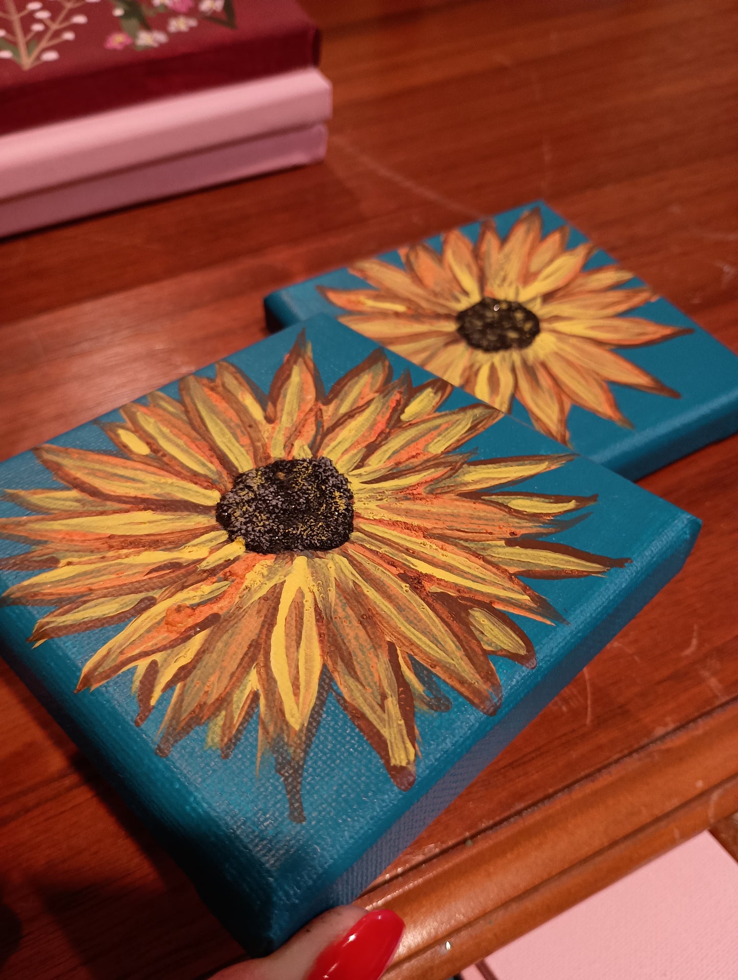 Sunflower canvas, Kirstyn Bliss Art