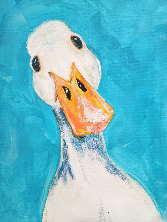 Duck, Kirstyn Bliss Art original canvas