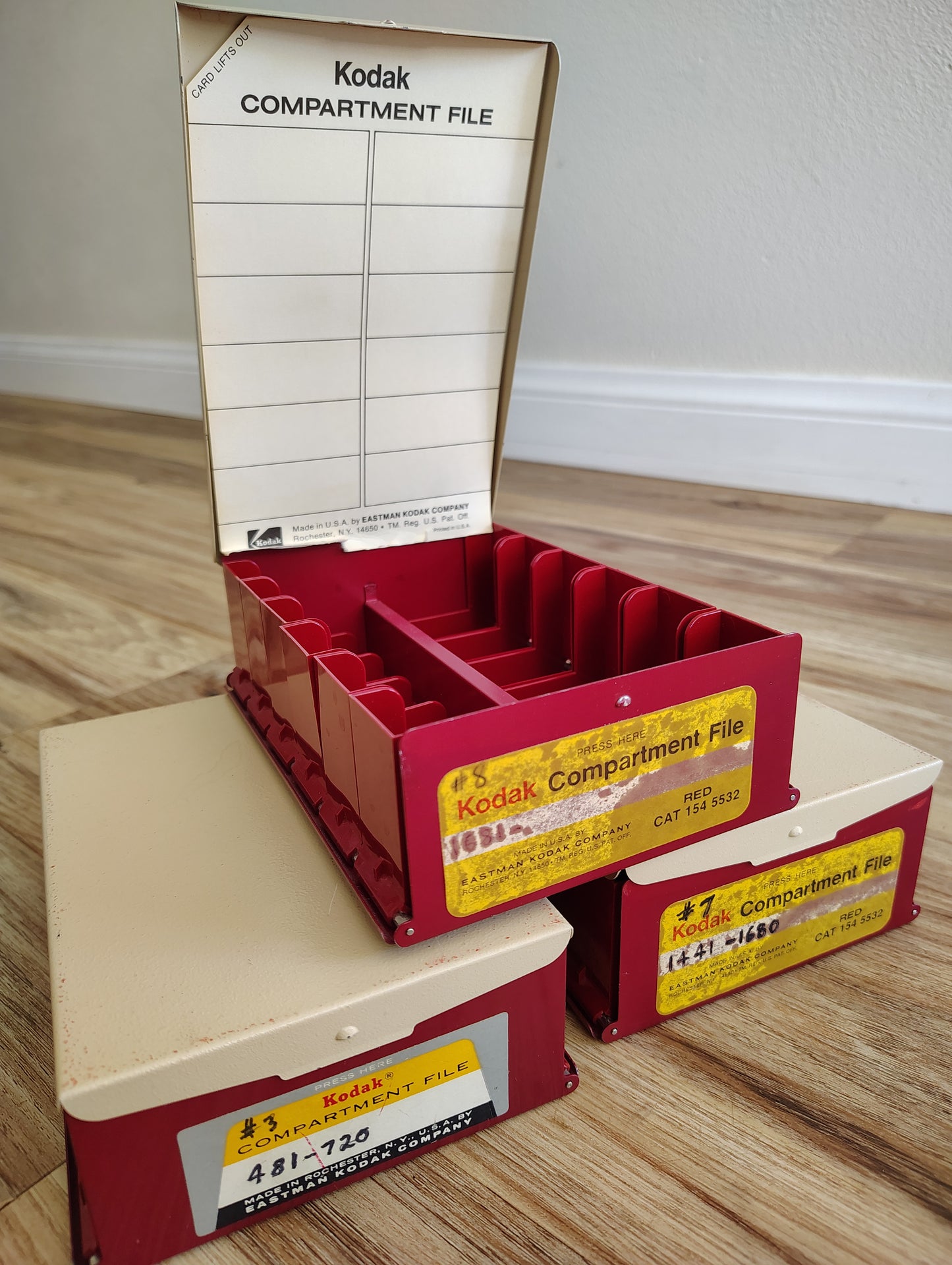 Kodak film metal box, vintage stock